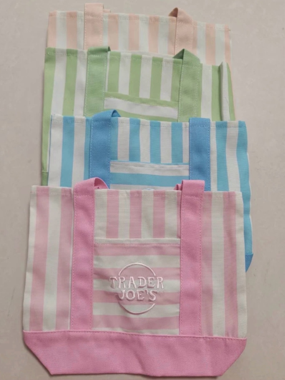 All 4 Striped Mini Tote Bag